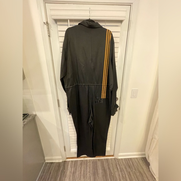 adidas x IVY PARK 4All 3-Stripe Jumpsuit (Black/Mesa) - Picture 5 of 6